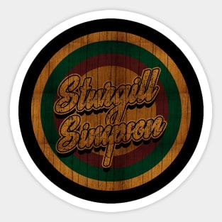 Circle Retro Sturgill Simpson Sticker